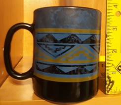 Vintage Arcoroc Yucatan Pattern Mug / Cup Blue Oop Htf Free Shipping - £11.98 GBP