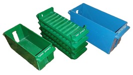 Dime Nickle Coin Roll Tray &amp; Bucket Holder Green/Blue Bank Equipment VEN... - £39.95 GBP