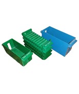 Dime Nickle Coin Roll Tray &amp; Bucket Holder Green/Blue Bank Equipment VEN... - $49.99