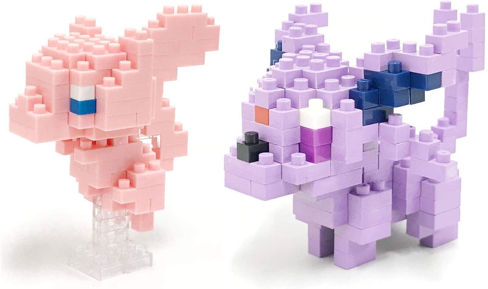 2 Nanobock Sets - Espeon (Eifie in Japan) and Mew Pokemon Characters - £18.96 GBP