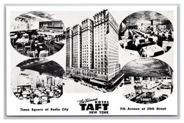 Taft Hotel Multiview New York City NYC New York UNP Chrome Postcard XA3 - £1.49 GBP