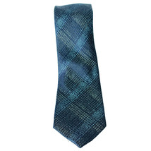 MICHAEL KORS Blue Gray Briarcliff Check Plaid Silk Blend Tie - £19.66 GBP