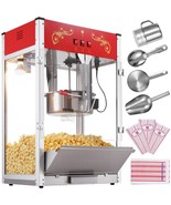 Popcorn Popper Machine Countertop Popcorn Maker 1615W 16 Oz Red - $9,521.10 MXN
