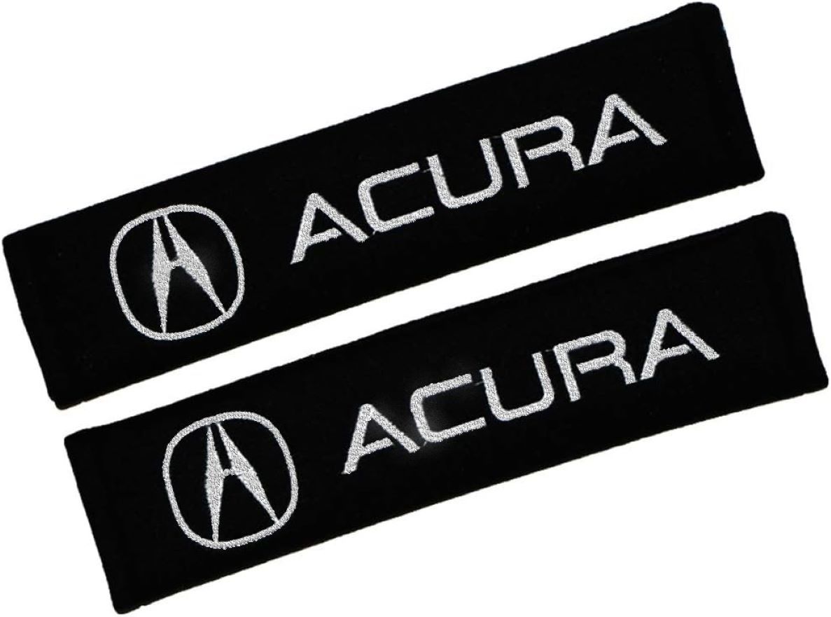 Acura Embroidered Logo Car Seat Belt Cover Seatbelt Shoulder Pad 2 pcs - $12.99