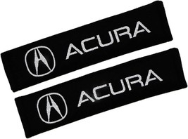 Acura Embroidered Logo Car Seat Belt Cover Seatbelt Shoulder Pad 2 pcs - £10.23 GBP