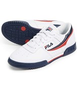 Fila Original Fitness Mens Size 9 Shoes White Blue Leather Athletic Snea... - £36.62 GBP