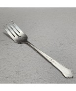 Oneida ASHMORE Cold Meat Serving Fork Burnished &amp; Glossy Stainless Silve... - $153.81 MXN