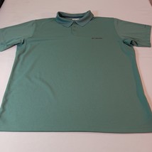 Columbia Omni-Shade Men&#39;s Light Turquoise Polo Shirt Short Sleeve Size 2XL - $229.39 MXN