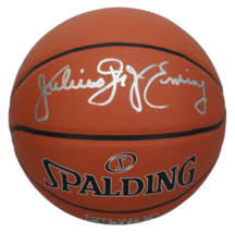Julius Erving Autographed Philadelphia 76ers Spalding Basketball PSA/DNA - $355.50