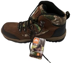 Ozark Trail Men&#39;s Size 12 Brush Ankle-High Waterproof Camo Mid Hiking Boots - £38.83 GBP