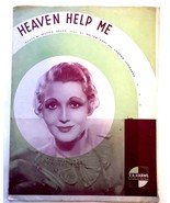 1934 Heaven Help Me Walter Kent Milton Drake Dorothy Page Sheet Music - £14.76 GBP
