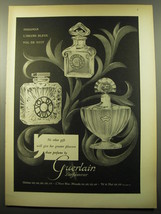 1959 Guerlain Shalimar, L&#39;Heure Bleue and Vol de Nuit Perfume Advertisement  - £14.54 GBP