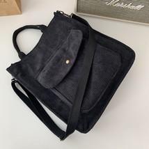 Corduroy Bag for Women 2022 Shopper Bag Designer Handbag Autumn and Winter Girls - £21.96 GBP