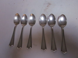 6 ANTIQUE PAT. APR 1 15 SIMEONE &amp; GEORGE H ROGERS 12+ SILVER PLATED TEAS... - £7.98 GBP