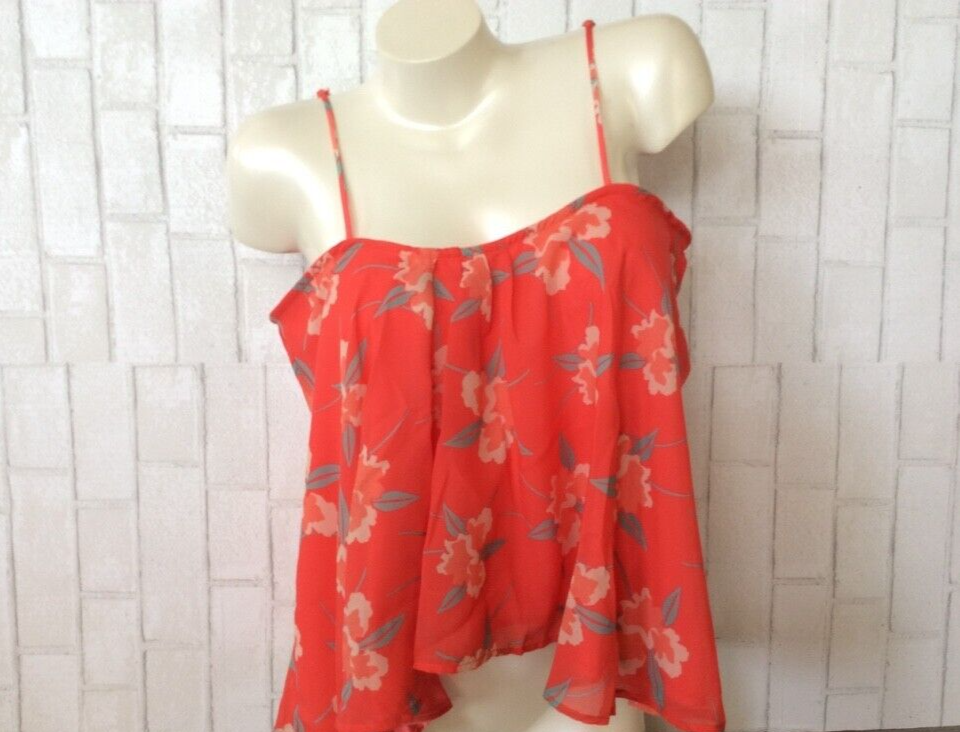 Beach Riot x Free People CORAL GABELS Flounce Top Beach Cover Up (L) NWT - $55.00