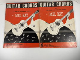 Lot of 2 Guitar Chords In Photo Picture Diagram Form Mel Bay 1959 - £10.25 GBP