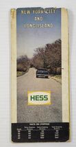 *L2) Vintage 1969 New York City and Long Island Hess Foldable Map RR Don... - $6.92