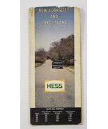 *L2) Vintage 1969 New York City and Long Island Hess Foldable Map RR Don... - $6.92