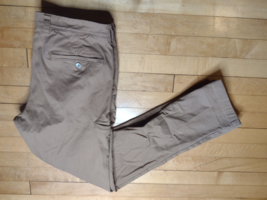 Duluth Trading Pants Mens 34x34 Flex Ballroom Khakis Slim Fit Chinos Brown - £23.53 GBP