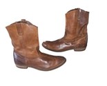 Vintage Red Wing Pecos Boots Brown Leather Made in USA Pull On Mens Size... - $76.00