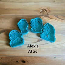 Princess Cookie Cutters 4pc 3 D Printed - $10.88