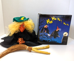 Animated Witch Halloween Prop Sonic Control Motion Sound  5&quot; - £16.05 GBP