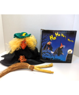 Animated Witch Halloween Prop Sonic Control Motion Sound  5&quot; - £15.74 GBP