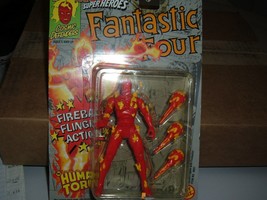 The Human Torch Figure Marvel Superheroes Fantastic Four 1992 Toybiz New... - $19.80