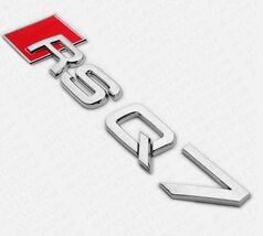 Chrome 3D Rear Trunk Emblem Badge For Audi RSQ7 Sedan Avant Gloss Silver... - $24.99