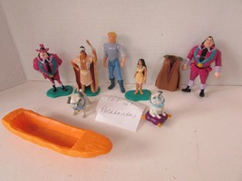 Lot of Disney Toy Figures Pocahontas John Smith Gov. Ratcliffe Percy Dog   Lot21 - £6.23 GBP