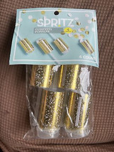 4ct Confetti Party Poppers Gold - Spritz - £7.55 GBP