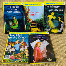 1990&#39;s Nancy Drew Hardcover Mystery Books Carolyn Keene Lot of 5 #s 1,3,4,7,8 - £15.49 GBP
