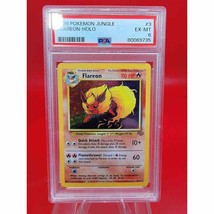 1999 Pokémon Jungle - Flareon Holo Rare 3/64 - PSA 6 EX-Mint - £33.57 GBP