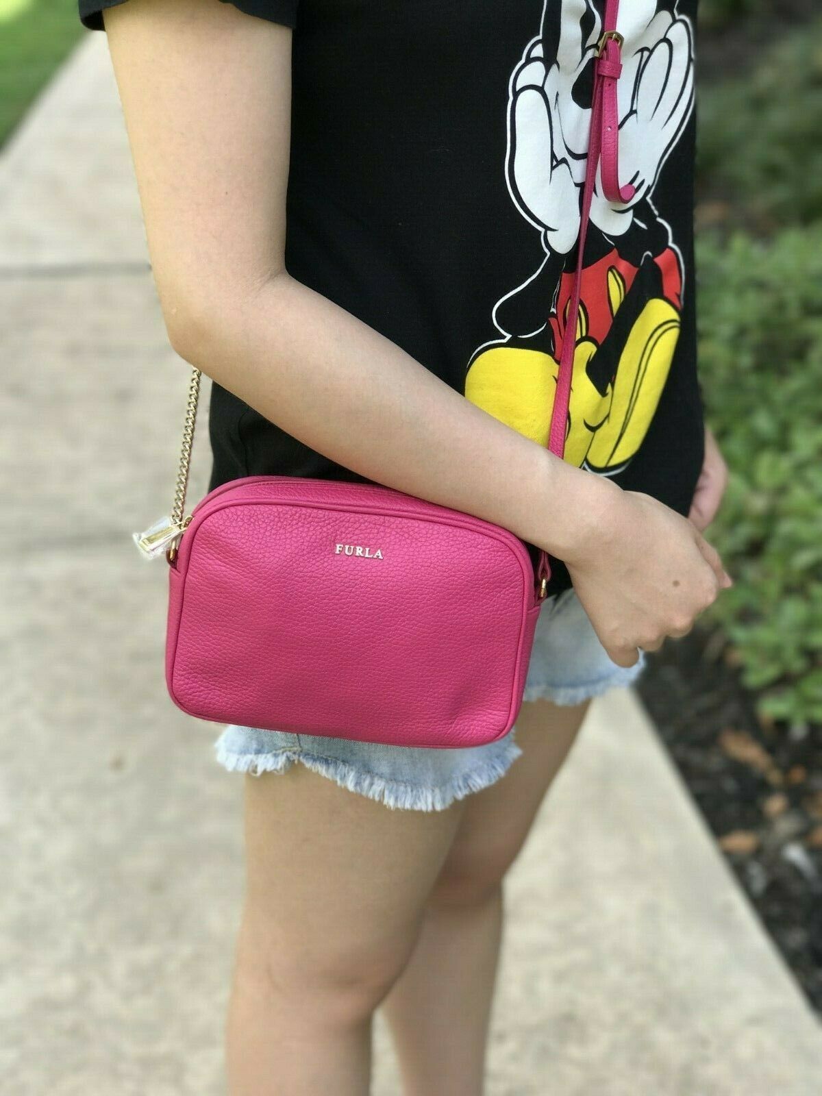 Furla lilli double zip crossbody outlet