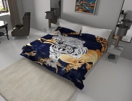 Tiger Blue Solaron Kor EAN Technology Blanket Very Softy And Warm Twin Size - £55.38 GBP