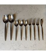 Hanford Forge Northern Sea Stainless Flatware 9 pc Spoons Forks Butter J... - $452.18 MXN