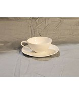 Vintage Noritake Savoy 5825 White Flat Tea Cup w/ Saucer MCM REPLACEMENTS - $2.95