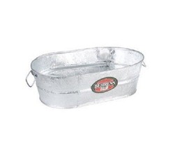 Lot Of (3) 10.5 Gallon Hot Dipped Galvanized Water Oval Wash Tubs 6228423 - £154.11 GBP