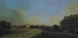 London: the Old Horse Guards from St James&#39;s Park  - Cannaletto - Framed Picture - £25.45 GBP