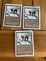 3x Grizzly Bears - 4th Edition Common Green Creature MTG LP EDH Magic - MTG_Dom - £1.02 GBP