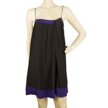 Alexander Wang Black &amp; Purple Spaghetti Straps Mini Dress size 4 , superb - $94.05