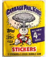 1986 Topps Garbage Pail Kids Original 4th Series 4 OS4 Card Wax Pack GPK... - £11.85 GBP