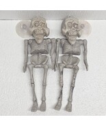 2 Gray Plastic Skeleton Halloween 9&quot; Hanging Decorations - €25,61 EUR