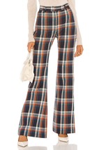 Petersyn Revolve Fabio Bryant Tartan Plaid Flare High Rise Pants Small N... - $59.39