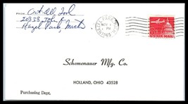 1965 US Air Mail Cover - Hazel Park, Michigan to Holland, Ohio U12 - £2.32 GBP