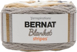 Spinrite Bernat Blanket Stripes Yarn Foggy Shores 1 Pack of 12 Skein - $2,877.32 MXN
