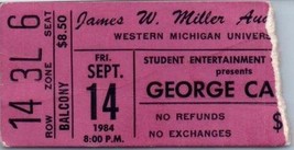 Vintage George Carlin Ticket Stub Septembre 14 1984 Ouest Michigan Unive... - £34.95 GBP