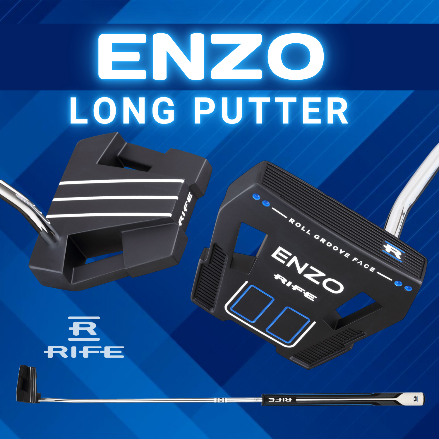 PETITE LADIES RIFE GOLF ENZO PUTTER MALLET STYLE ROLL GROOVE 32 INCHES GOLF CLUB Item image 2