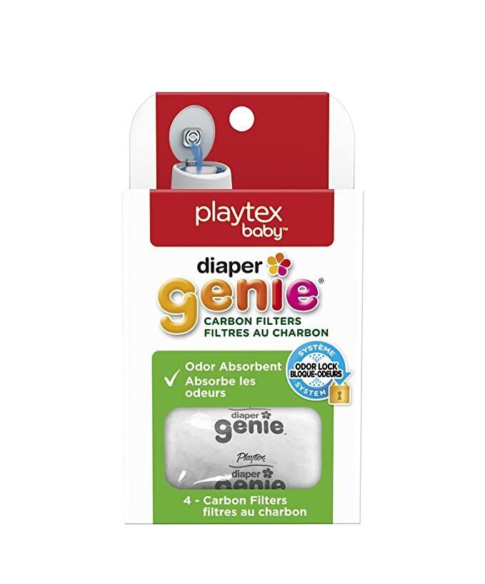 Playtex Carbon Filter Refill Tray Diaper Genie Pails White Odor Eliminator