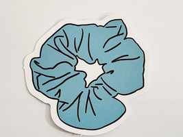 Blue Simple Scrunchie Cool Sticker Decal Fashion Theme Cartoon Fun Embel... - £2.53 GBP